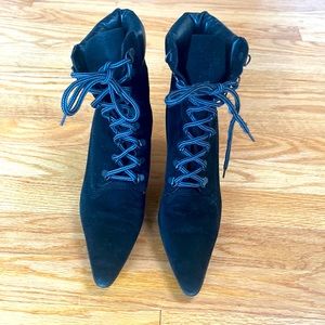 Manolo Blahnik Suede Bootie